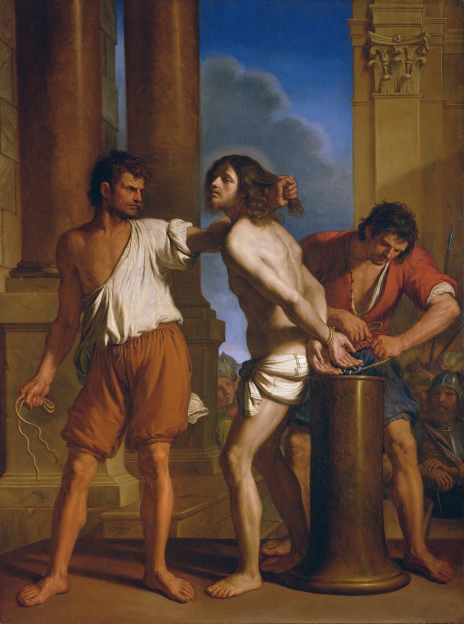 A flagelação de Cristo de Giovanni Francesco Barbieri