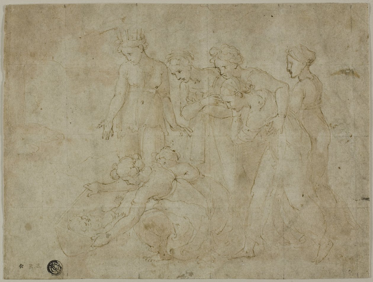 Descoberta de Moisés de Giovanni Francesco Penni