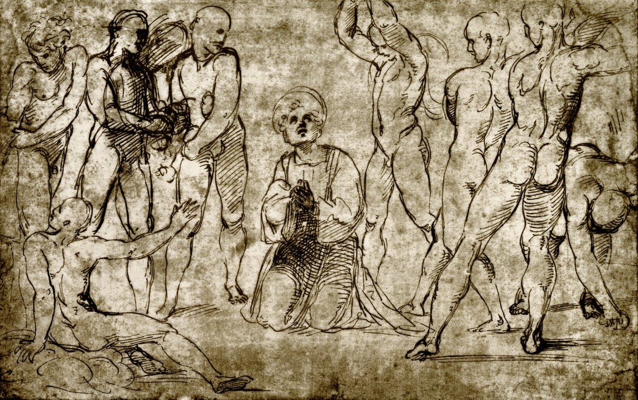 Apedrejamento de Santo Estêvão de Giovanni Francesco Penni