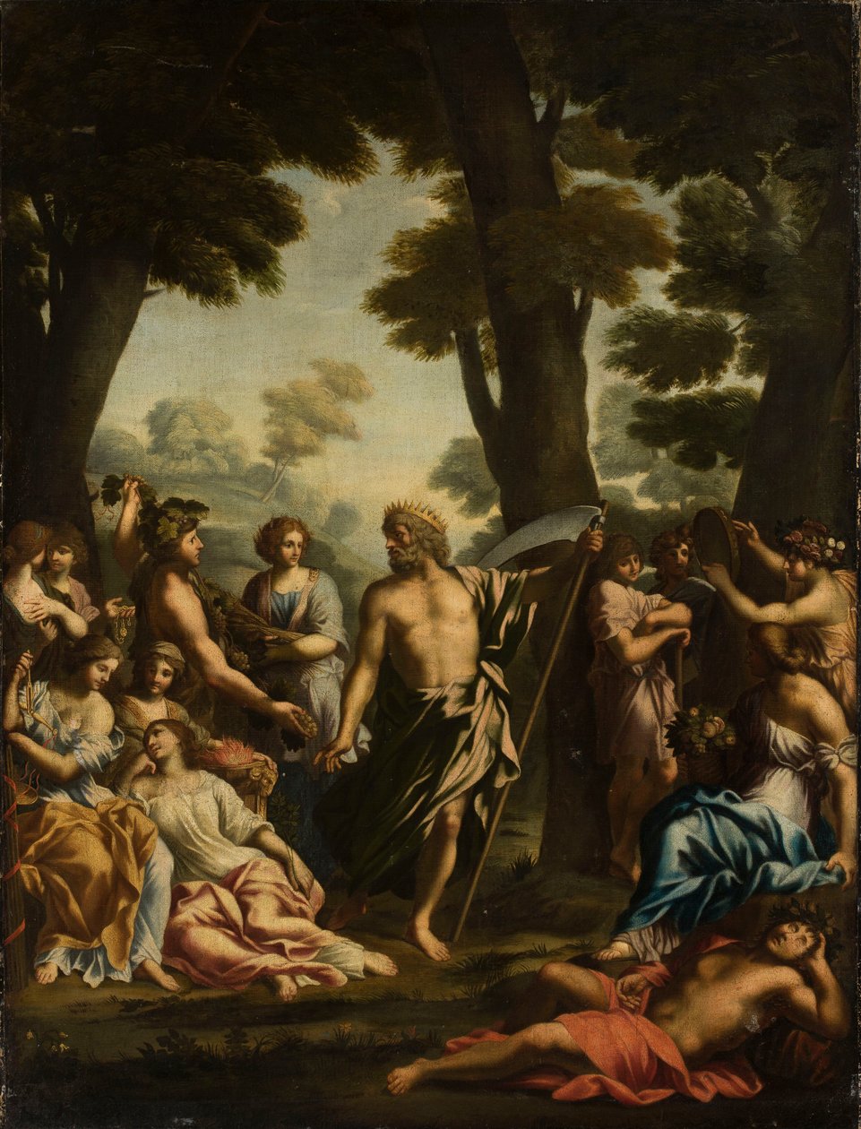 Saturno e as Musas de Giovanni Francesco Romanelli