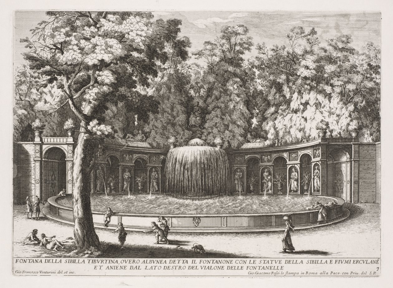 Fonte de Tiburtina Sibyl. de Giovanni Francesco Venturini