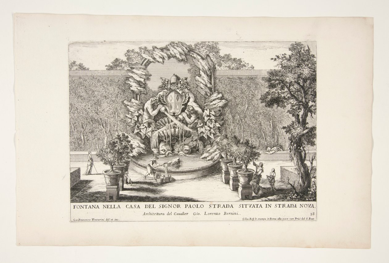 Le Fontane Ne Palazzi e ne Giardini di Roma, Parte Terza [A Terceira Parte das Fontes, Palácios e Jardins de Roma] de Giovanni Francesco Venturini