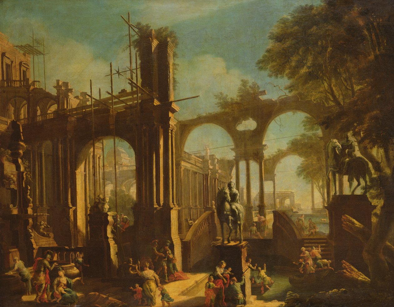 Ruínas dos Banhos de Caracalla de Giovanni Ghisolfi