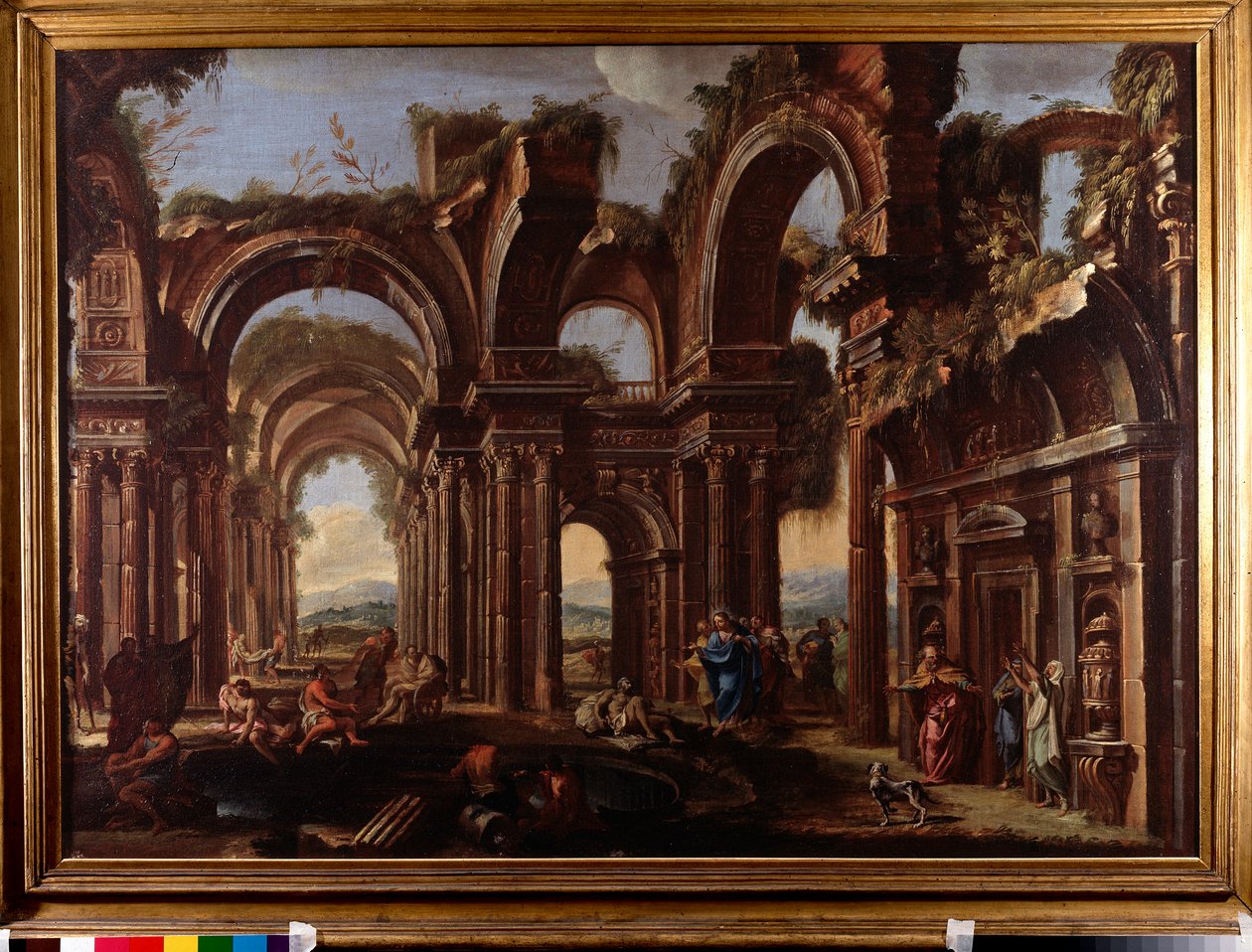 A piscina probatória (óleo sobre tela de Giovanni Ghisolfi