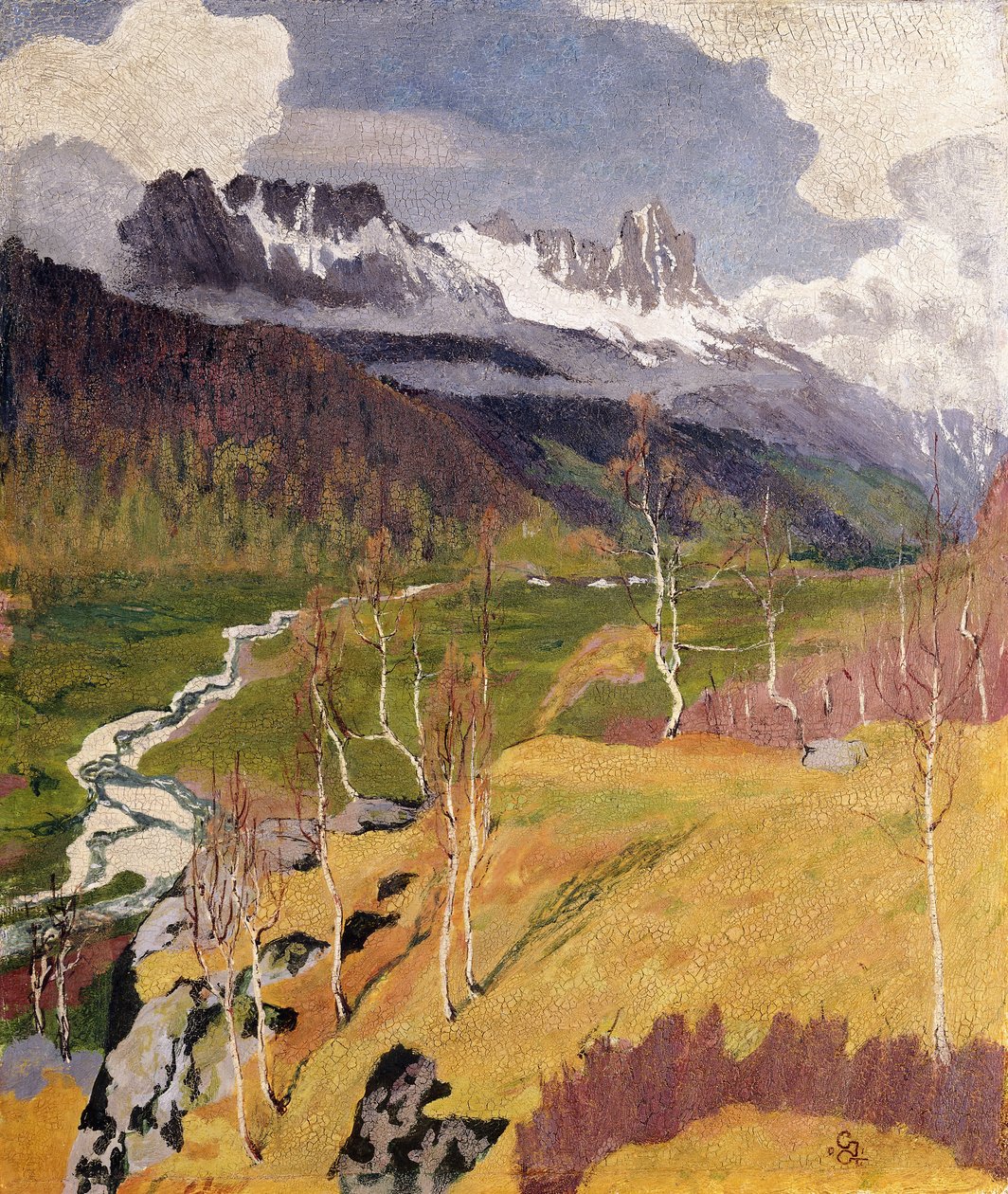 Paisagem de outono; Herbstlandschaft, 1903 de Giovanni Giacometti