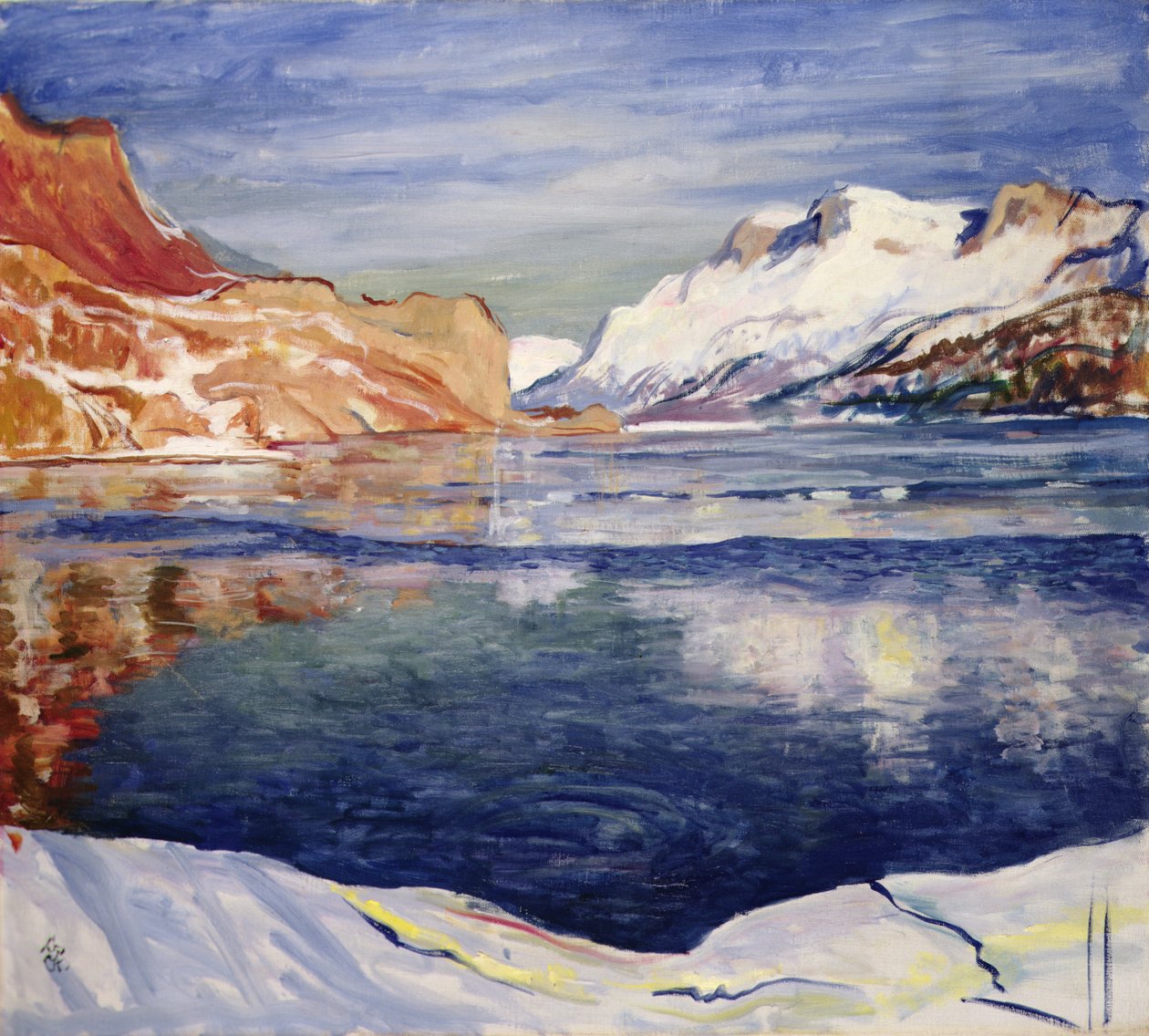 Lago hai gela (como congelamento), maloj de Giovanni Giacometti