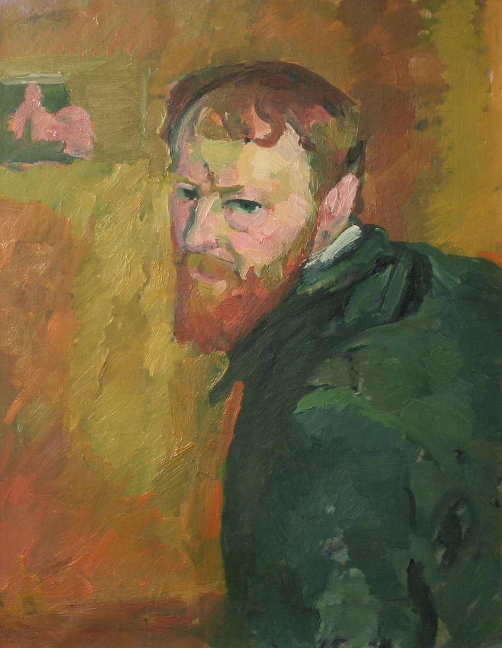 Auto-retrato de Giacometti, Giovanni (1868-1933). Óleo sobre tela, c. 1913, Dimensão : 65x50. Galeria de Arte Zurique de Giovanni Giacometti