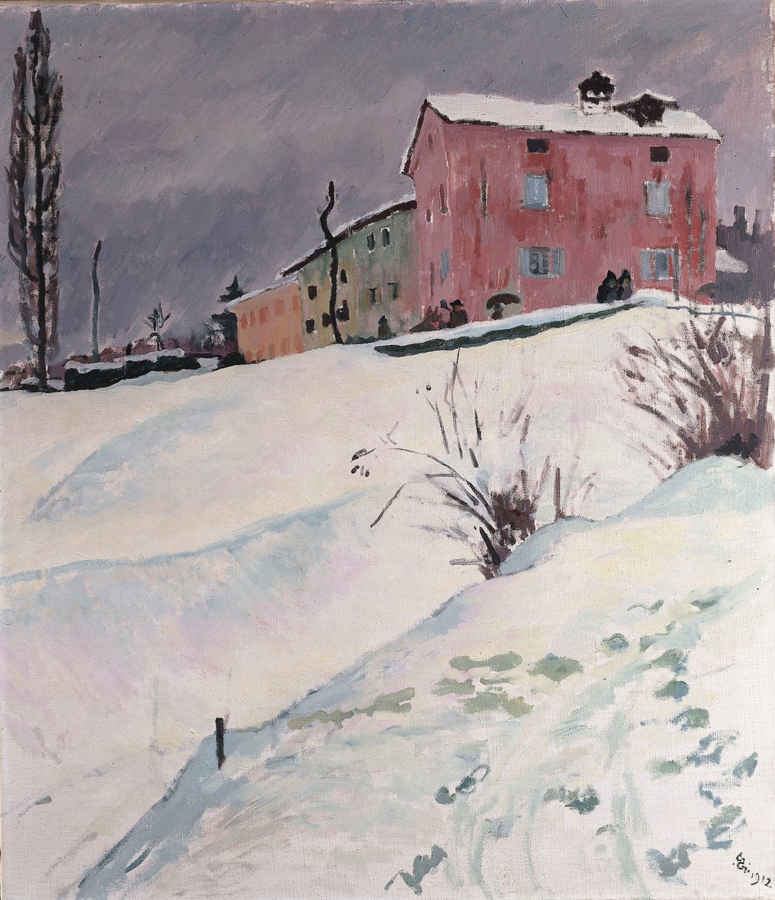 A Casa Vermelha, 1912 de Giovanni Giacometti