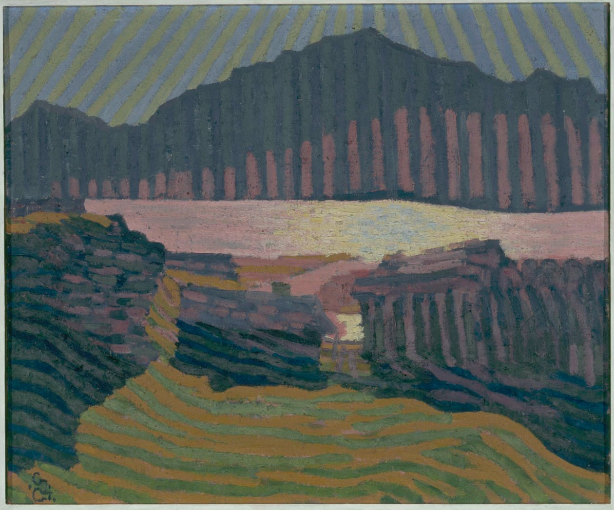Vista de Capolago, c. 1907. de Giovanni Giacometti