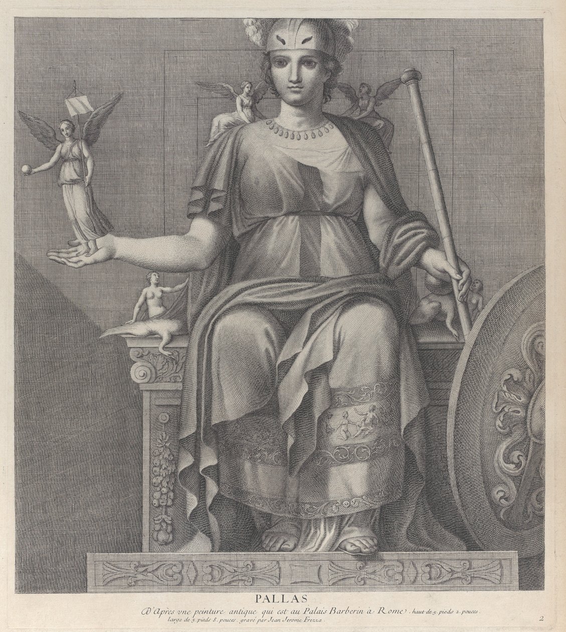 Palas, 1680-1741. de Giovanni Girolamo Frezza