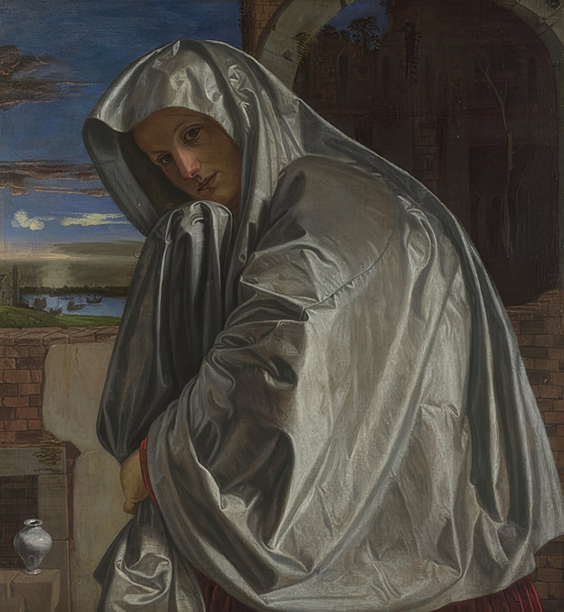 Maria Madalena a caminho da tumba de Cristo. Por volta de 1535-40 de Giovanni Girolamo Savoldo