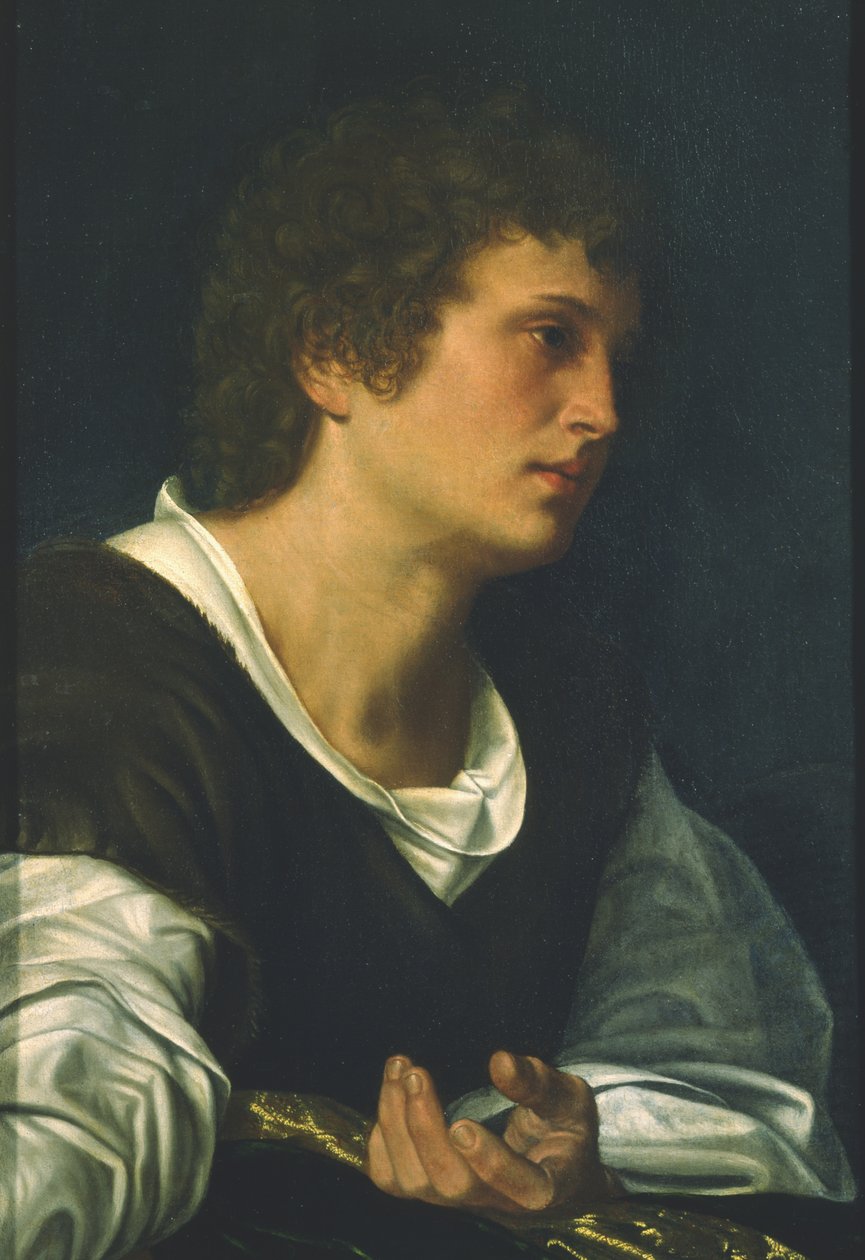 São João Evangelista (óleo sobre tela) de Giovanni Girolamo Savoldo