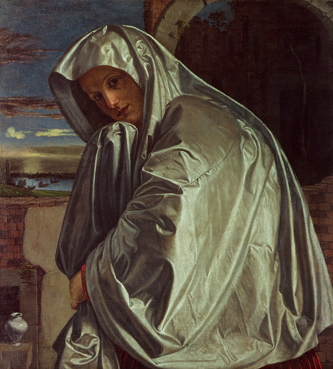 Santa Maria Madalena Aproxima-se do Sepulcro de Giovanni Girolamo Savoldo