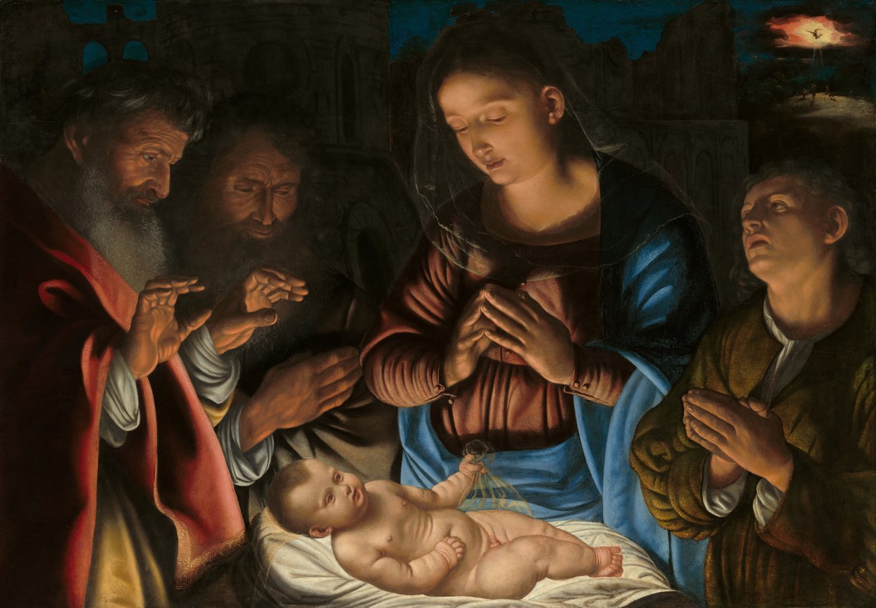 A adoração dos pastores de Giovanni Girolamo Savoldo