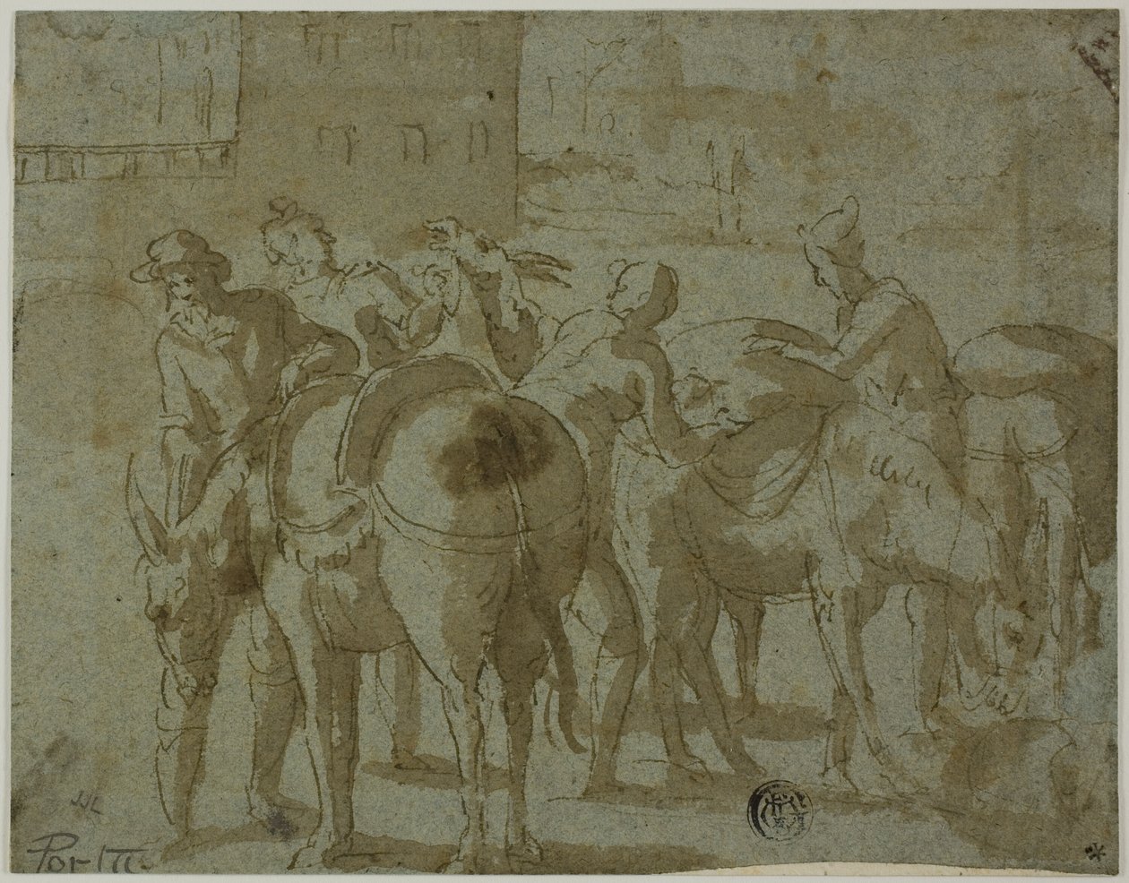 Muleteiros e Mulas de Giovanni Guerra