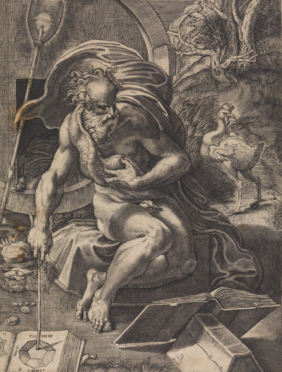 Diógenes, c. 1527. de Giovanni Jacopo Caraglio
