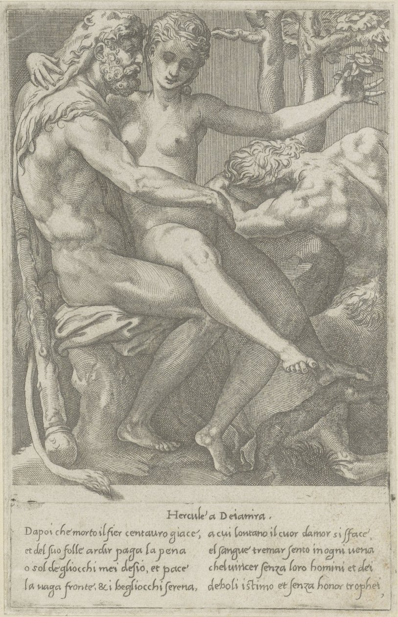 Os amores dos Deuses (título da série) de Giovanni Jacopo Caraglio