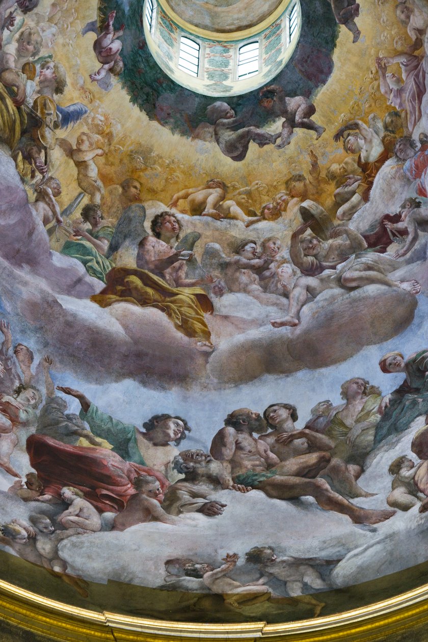 Glória do Paraíso, detalhe de Giovanni Lanfranco