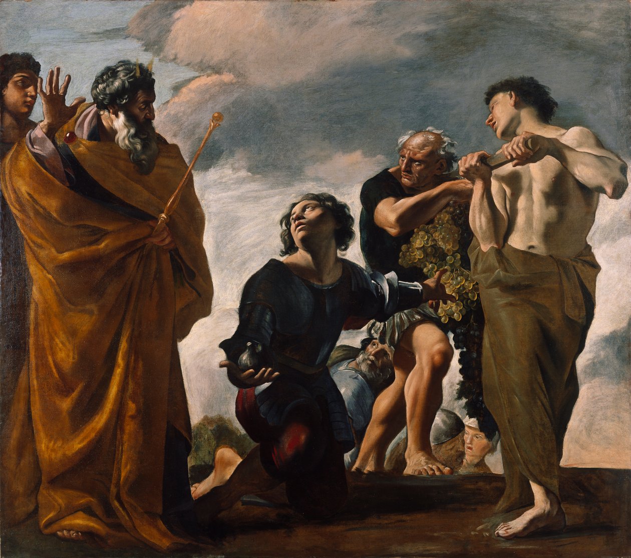 Moisés e os mensageiros de Canaã, 1621-24 de Giovanni Lanfranco