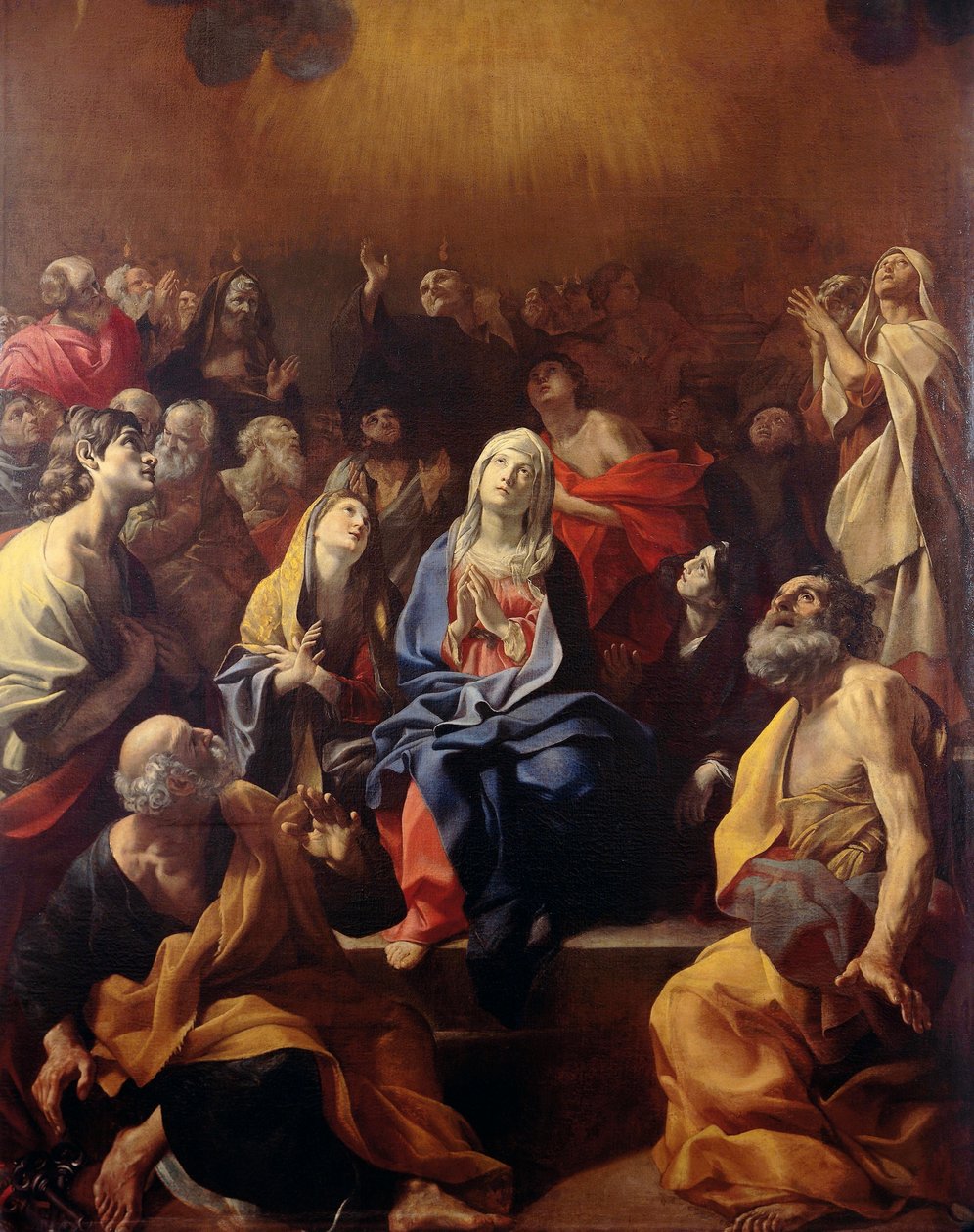 Pentecostes de Giovanni Lanfranco (1582-1647), óleo sobre tela, 373x241 cm de Giovanni Lanfranco