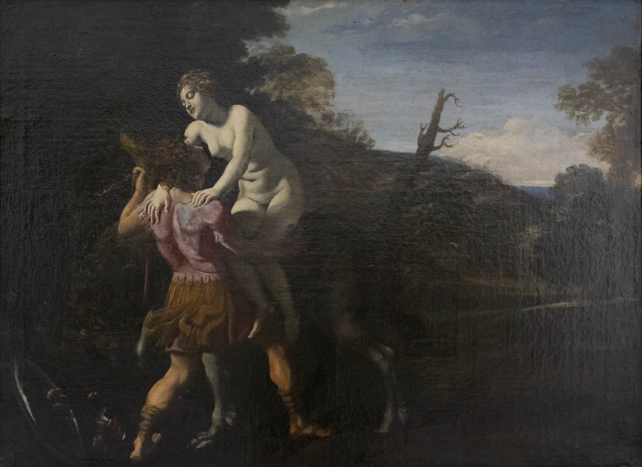 Roger liberta Angelica, c.1616 (óleo sobre tela) de Giovanni Lanfranco