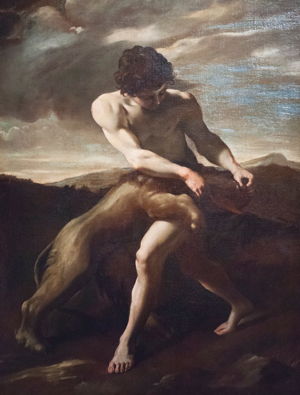 Sansão a matar o leão de Giovanni Lanfranco