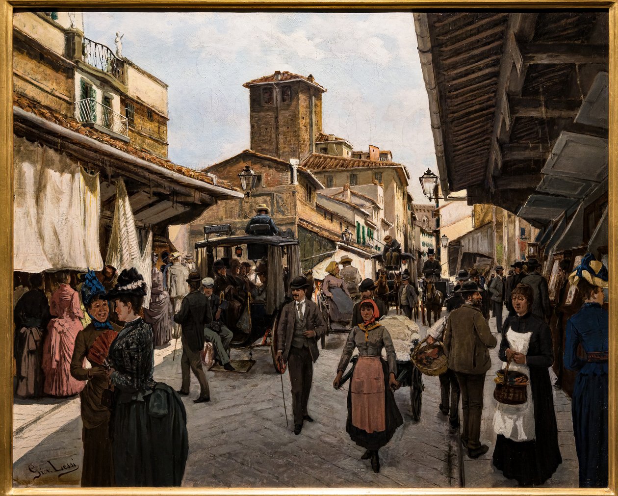 Caminhe na Ponte Velha de Florença de Giovanni Lessi