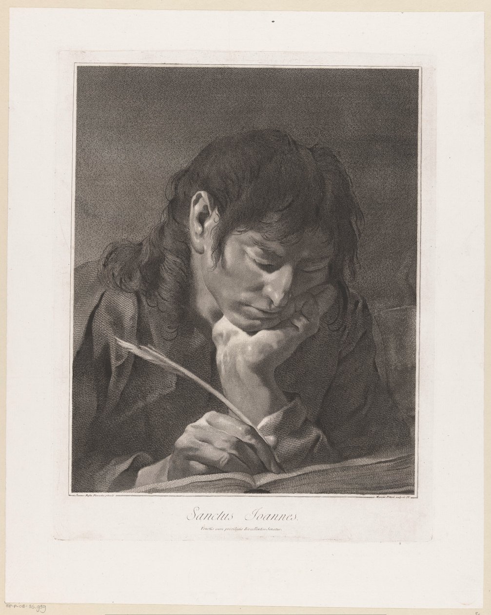 Apóstolo Johannes
Sanctus Joannes (título sobre o objecto)
Apostelen (título da série) de Giovanni Marco Pitteri