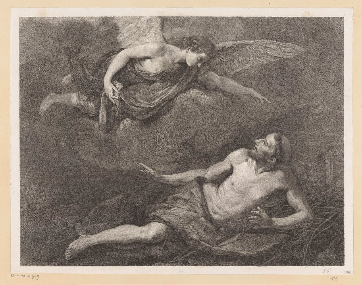 São Francisco de Assis e o anjo de Giovanni Marco Pitteri