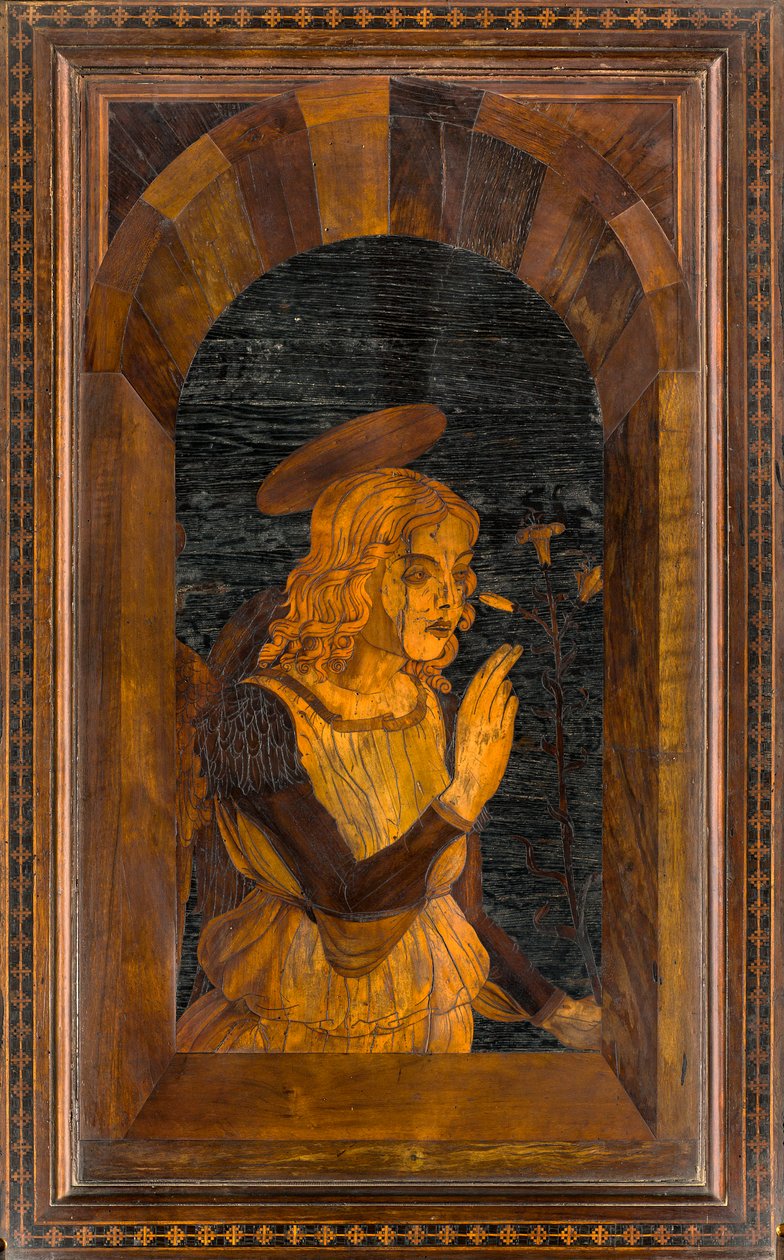 Coro Canônico Ligeano, Inlaid de Giovanni Maria Platina 1484, Superior Stall de Giovanni Maria Platina
