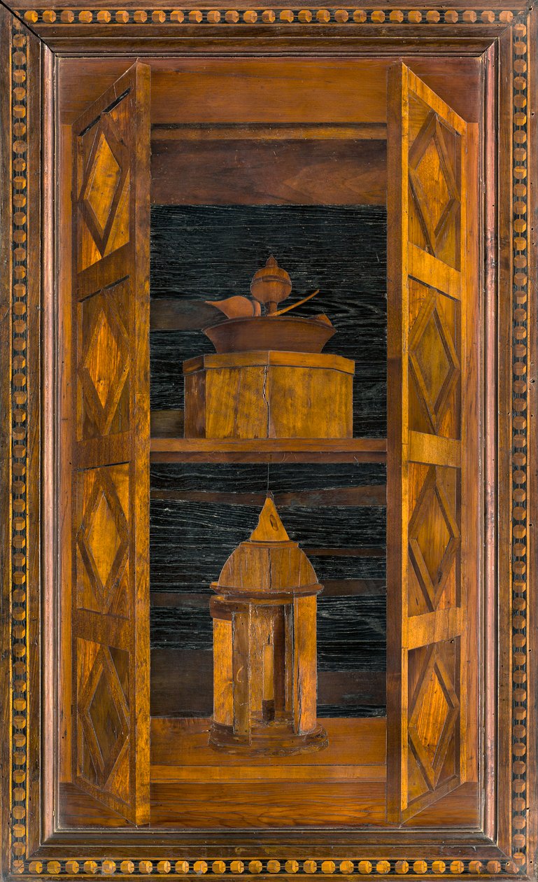 Coro Canônico Ligeano, Inlaid de Giovanni Maria Platina 1484, Superior Stall de Giovanni Maria Platina