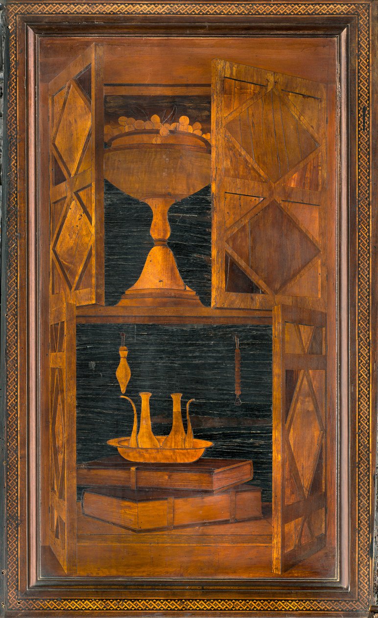 Coro Canônico Ligeano, Inlaid de Giovanni Maria Platina 1484, Superior Stall de Giovanni Maria Platina