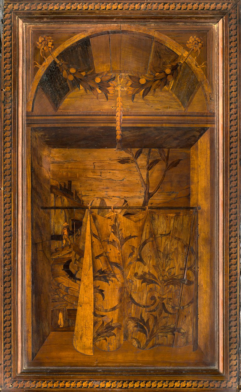 Coro Canônico Ligeano, Inlaid de Giovanni Maria Platina 1484, Superior Stall de Giovanni Maria Platina