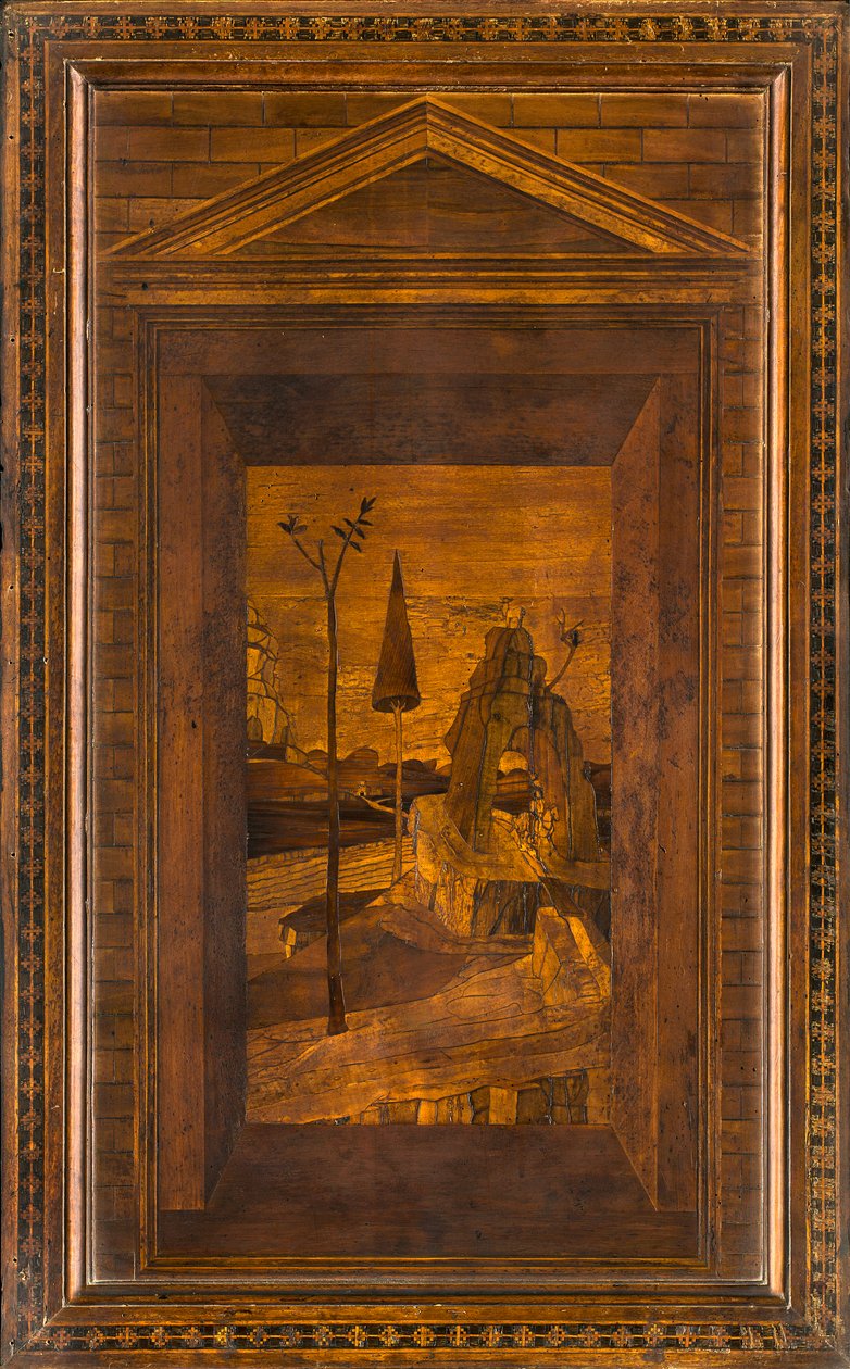 Coro Canônico Ligeano, Inlaid de Giovanni Maria Platina 1484, Superior Stall de Giovanni Maria Platina