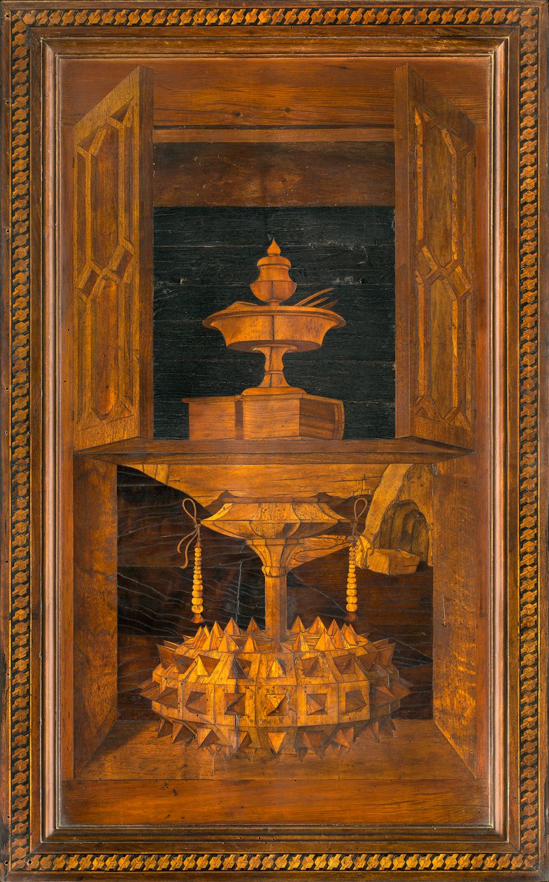 Coro Canônico Ligeano, Inlaid de Giovanni Maria Platina 1484, Superior Stall de Giovanni Maria Platina
