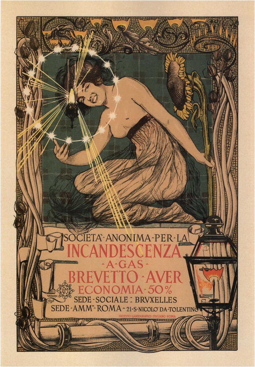 Empresa de incandescência, 1895 de Giovanni Mataloni
