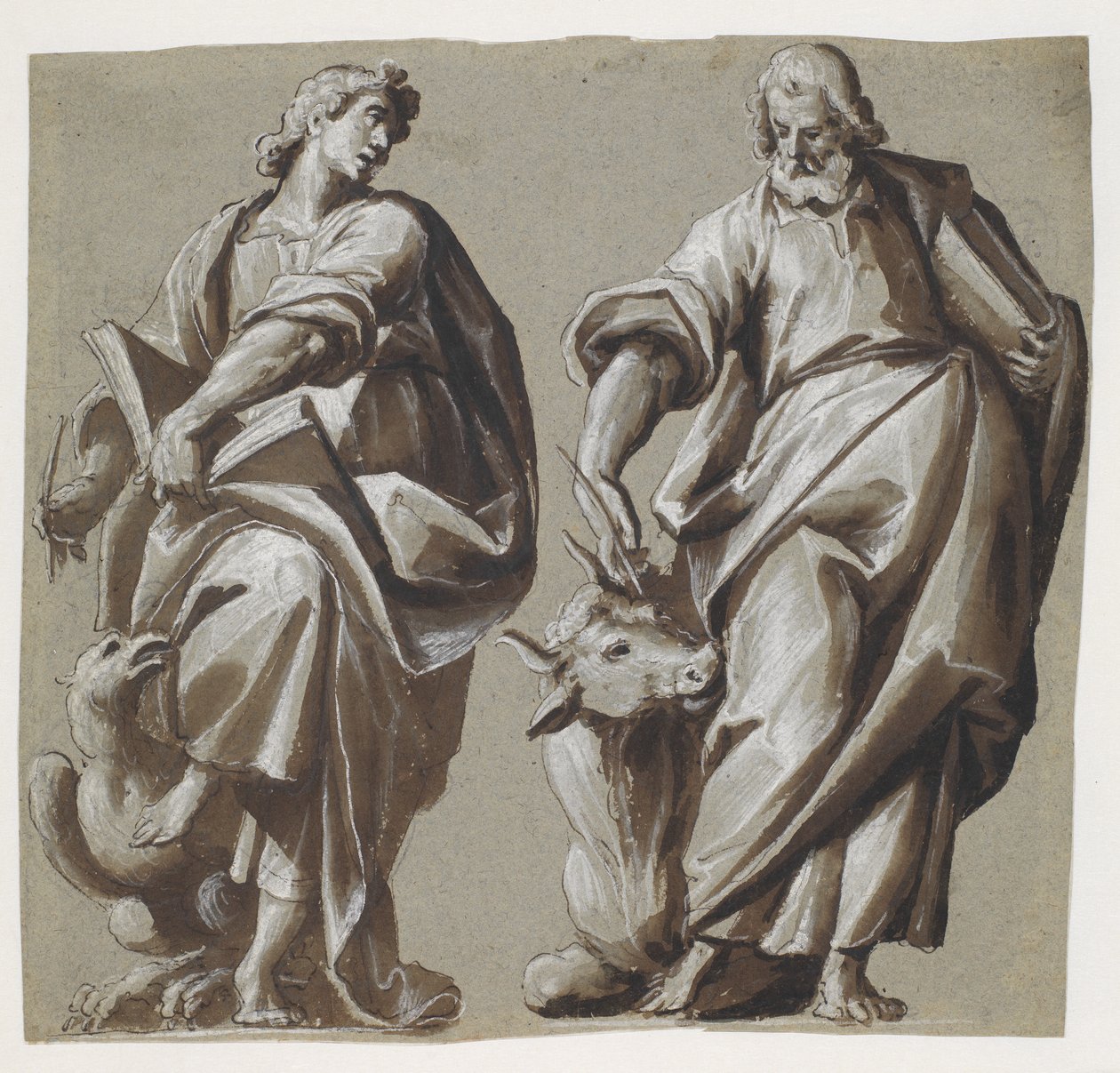 Os Evangelistas João e Lucas de Giovanni Mauro della Rovere