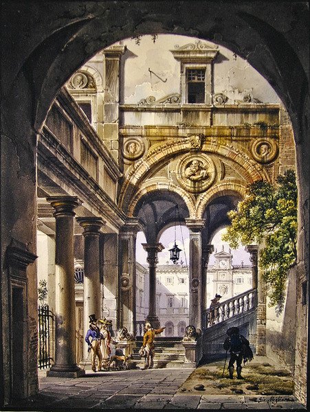 Capriccio Arquitetônico de Giovanni Migliara
