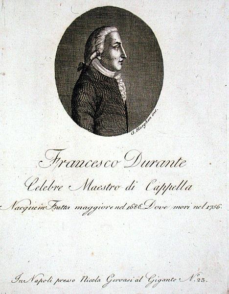 Francesco Durante (1686-1756) (engraving) de Giovanni Morghen