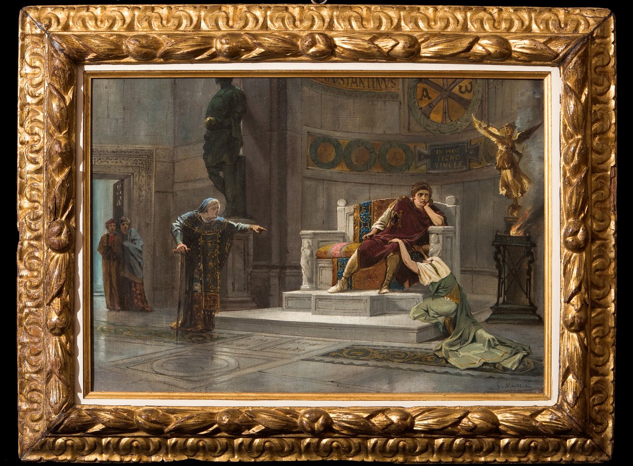 Costantine and the Slave (óleo sobre tela) de Giovanni Muzzioli