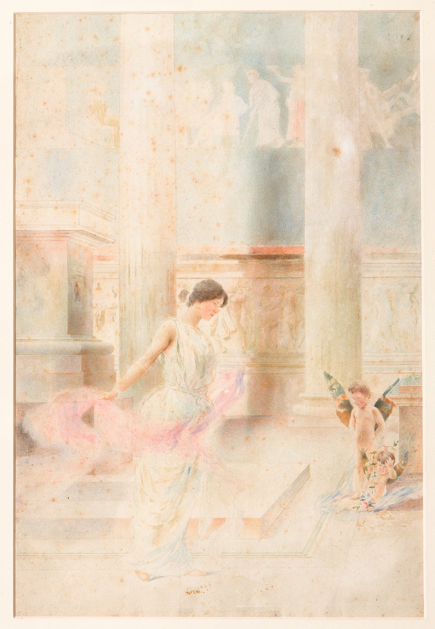 Dança Nupcial (aguarela) de Giovanni Muzzioli