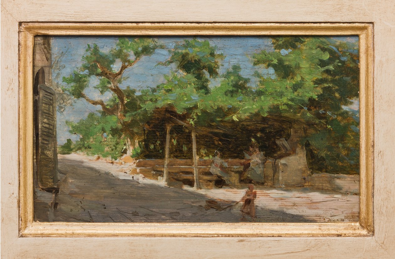 Pérgola (óleo sobre tela) de Giovanni Muzzioli