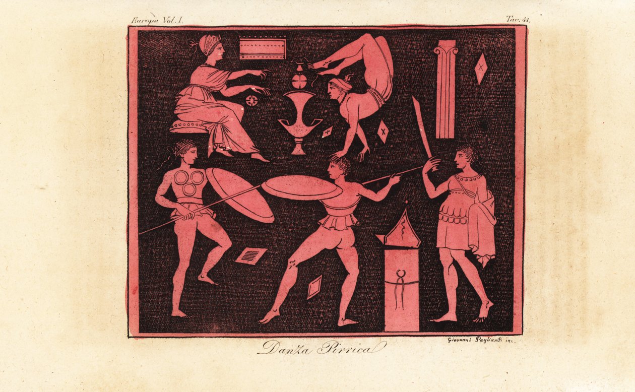 Dança Pírrica, antiga dança de guerra grega de Giovanni Paglianti