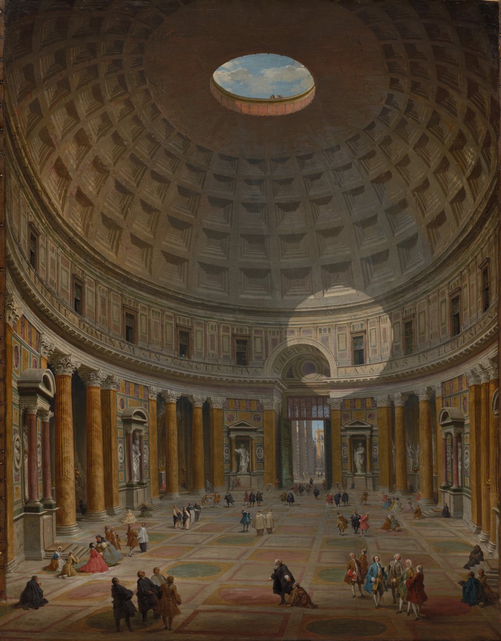 Interior do Panteão, Roma de Giovanni Paolo Panini