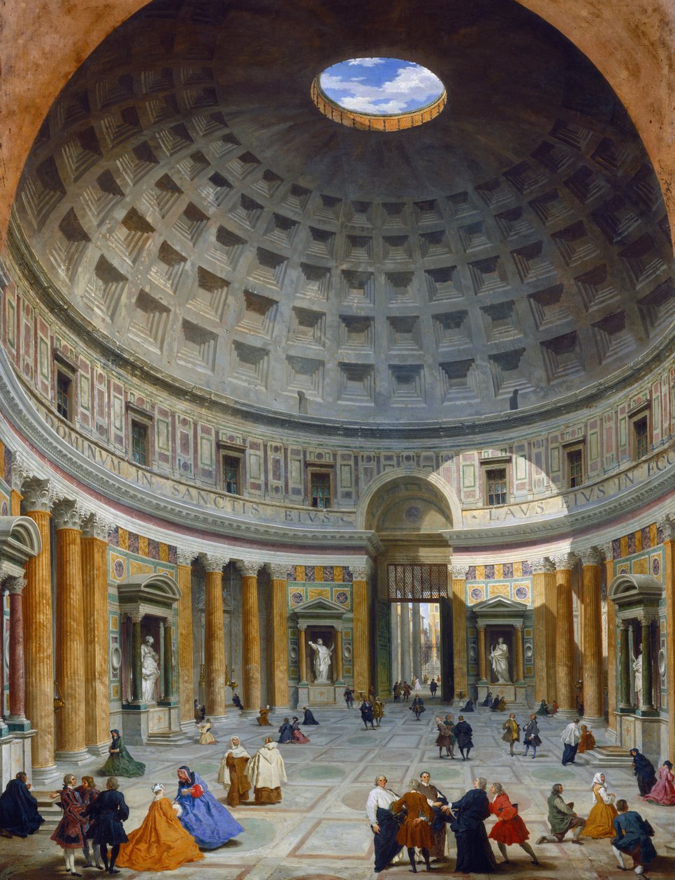 Interior do Panteão, Roma de Giovanni Paolo Panini