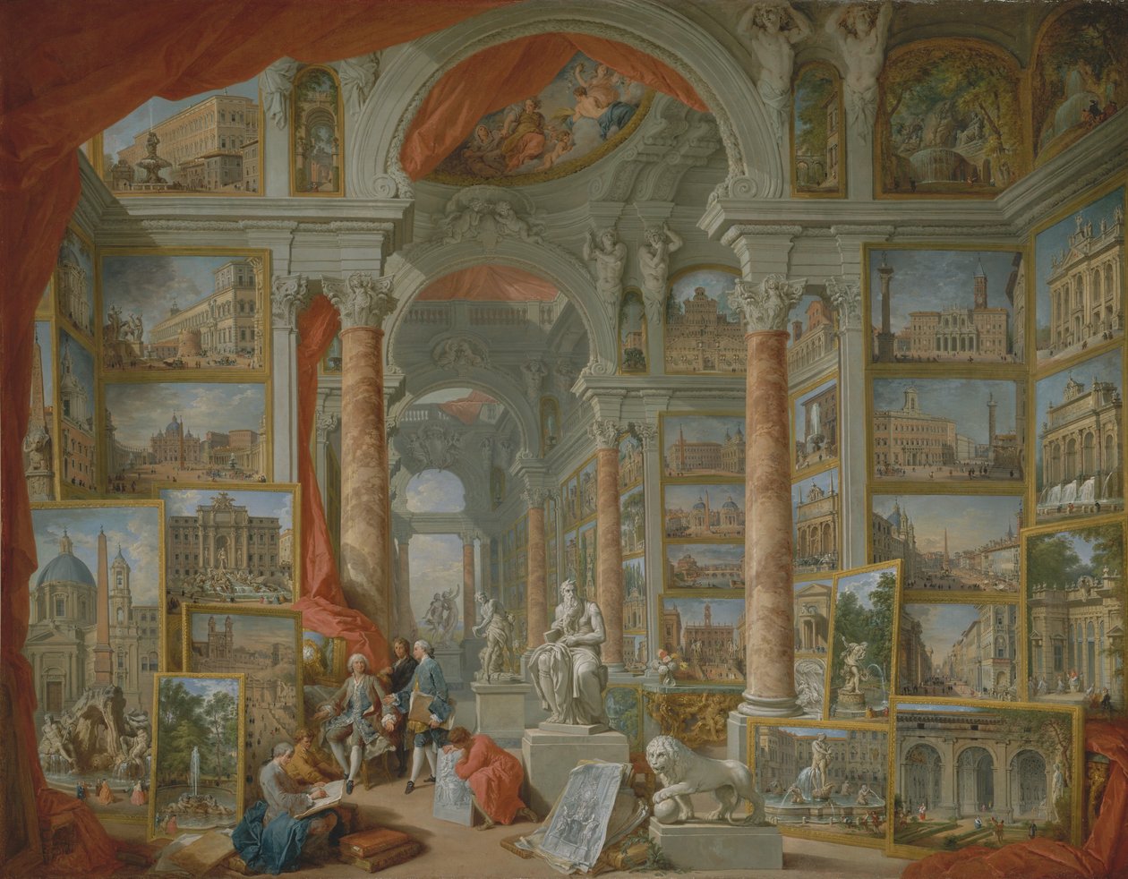 Roma moderna, 1757. de Giovanni Paolo Panini