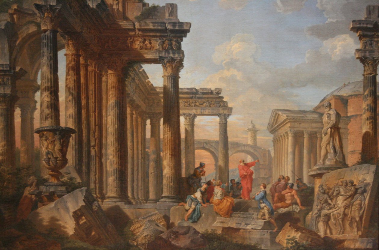 paisagem de Giovanni Paolo Panini