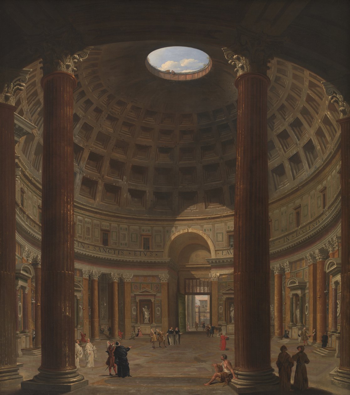 Interior do Panteão, Roma de Giovanni Paolo Pannini