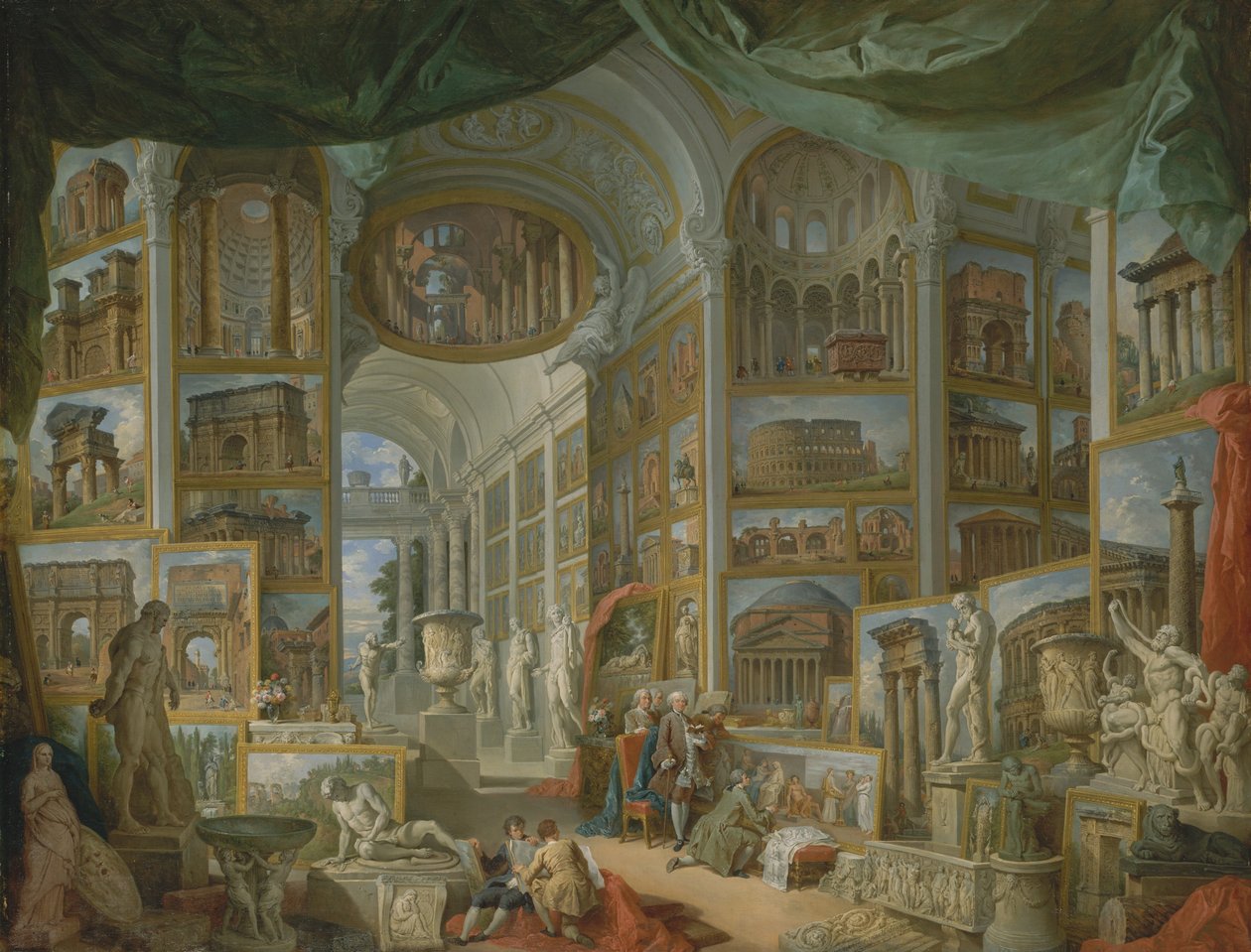 Roma antiga, 1757. de Giovanni Paolo Pannini