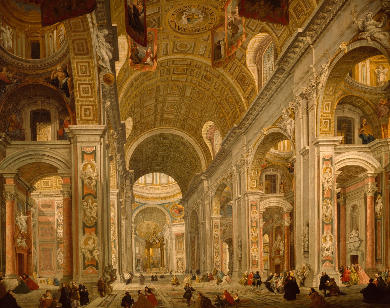Interior da Basílica de São Pedro de Giovanni Paolo Pannini